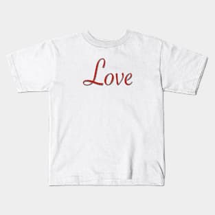 Love Power Word Kids T-Shirt